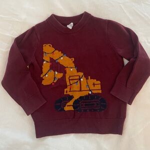 GAP Kids Christmas Sweater with Excavator